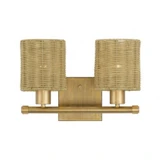 Weavington 2 Light Bath Vanity 9.5 Inch Tall and 14 Inch Wide by Livex - 13702
