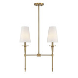 Trundle 2 Light Linear Chandelier 24 Inch Tall X 6 Inch Wide by Savoy House - L1-5607-2