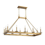 Boylston 12 Light Linear Chandelier 27 Inch and 21 Inch Wide by Savoy House - L1-2102-12