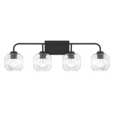 Baldwin 4 Light Bath Vanity 9.5 Inch Tall and 32 Inch Wide by Savoy House - L8-4399-4