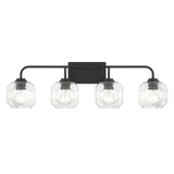Baldwin 4 Light Bath Vanity 9.5 Inch Tall and 32 Inch Wide by Savoy House - L8-4399-4