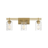 Baxter 3 Light Bath Vanity 9 Inch Tall and 24 Inch Wide by Savoy House - L8-6090-3