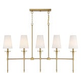 Trundle 5 Light Linear Chandelier 24 Inch Tall X 6 Inch Wide by Savoy House - L1-5609-5