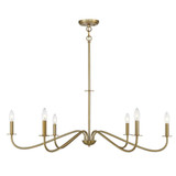 Jasmine 6 Light Chandelier 14 Inch Tall and 42 Inch Wide by Savoy House - L1-2220-6