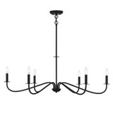 Jasmine 6 Light Chandelier 14 Inch Tall and 42 Inch Wide by Savoy House - L1-2220-6