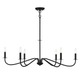 Jasmine 6 Light Chandelier 14 Inch Tall and 42 Inch Wide by Savoy House - L1-2220-6