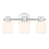 Strand 3 Light Bath Vanity 8 Inch Tall and 16.75 Inch Wide by Savoy House - L8-9022-3