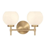 Hannah 2 Light Bath Vanity 8 Inch Tall and 16 Inch Wide by Savoy House - L8-9621-2