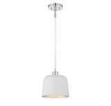1 Light Mid Century Modern Small Pendant 9 Inch Tall by Meridian - M70118