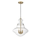 3 Light Medium Pendant 18.38 Inch Tall by Meridian - M70058