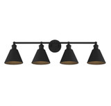 4 Light Vanity Light 37.5 Inch Wide by Meridian - M80065