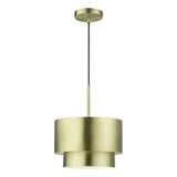 Zolana 1 Light Pendant 20 Inch Tall and 12 Inch Wide by Livex - 40059