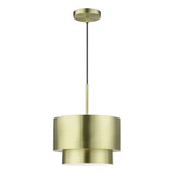 Zolana 1 Light Pendant 20 Inch Tall and 12 Inch Wide by Livex - 40059