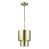 Zolana 1 Light Mini Pendant 23 Inch Tall and 8.5 Inch Wide by Livex - 40058