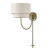 Manorwood 1 Light Swing Arm Wall Sconce 15.5 Inch and 12 Inch Wide by Livex - 41940