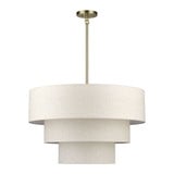 Manorwood 8 Light Large Pendant 30 Inch Tall and 32 Inch Wide by Livex - 41937