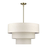 Manorwood 8 Light Large Pendant 30 Inch Tall and 32 Inch Wide by Livex - 41937