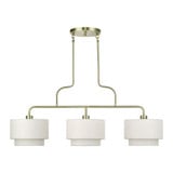 Manorwood 3 Light Extra Large Linear Chandelier 30 Inch Tall by Livex - 41943