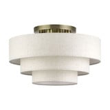 Manorwood 4 Light Extra Large Semi Flush Mount 21 Inch Wide by Livex - 41946