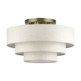 Manorwood 4 Light Extra Large Semi Flush Mount 21 Inch Wide by Livex - 41946