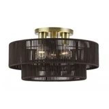 Acordia 3 Light Large Semi Flush Mount 10 Inch Tall X 18 Inch Wide by Livex - 49134
