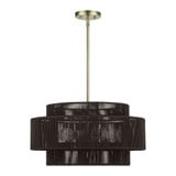 Acordia 5 Light Pendant 17.5 Inch Tall and 22 Inch Wide by Livex - 49124