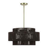 Acordia 5 Light Pendant 17.5 Inch Tall and 22 Inch Wide by Livex - 49124