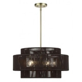 Acordia 5 Light Pendant 17.5 Inch Tall and 22 Inch Wide by Livex - 49124