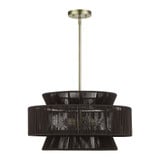 Florell 5 Light Pendant 20.5 Inch Tall and 22 Inch Wide by Livex - 49145