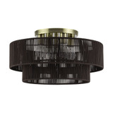 Acordia 4 Light Extra Large Semi Flush Mount 21 Inch Wide by Livex - 49135