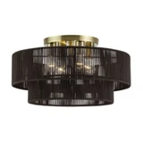 Acordia 4 Light Extra Large Semi Flush Mount 21 Inch Wide by Livex - 49135