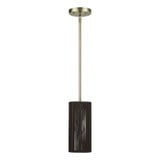 Acordia 1 Light Mini Pendant 19.5 Inch Tall and 5.13 Inch Wide by Livex - 49121