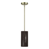 Acordia 1 Light Mini Pendant 19.5 Inch Tall and 5.13 Inch Wide by Livex - 49121