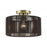 Acordia 1 Light Medium Semi Flush Mount 8.25 Inch and 12 Inch Wide by Livex - 49132
