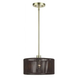 Acordia 1 Light Pendant 16 Inch Tall and 12 Inch Wide by Livex - 49122