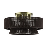 Florell 4 Light Extra Large Semi Flush Mount 21 Inch Wide by Livex - 49148