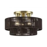 Acordia 3 Light Large Semi Flush Mount 9.25 Inch and 15 Inch Wide by Livex - 49133