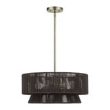 Florell 4 Light Pendant 17.5 Inch Tall and 20 Inch Wide by Livex - 49144