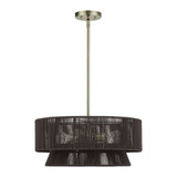 Florell 4 Light Pendant 17.5 Inch Tall and 20 Inch Wide by Livex - 49144