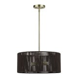 Acordia 3 Light Pendant 16.5 Inch Tall and 18 Inch Wide by Livex - 49123