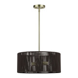 Acordia 3 Light Pendant 16.5 Inch Tall and 18 Inch Wide by Livex - 49123