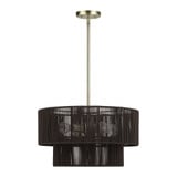 Acordia 4 Light Pendant 19.5 Inch Tall and 20 Inch Wide by Livex - 49125