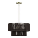Acordia 4 Light Pendant 19.5 Inch Tall and 20 Inch Wide by Livex - 49125