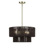 Acordia 4 Light Pendant 19.5 Inch Tall and 20 Inch Wide by Livex - 49125