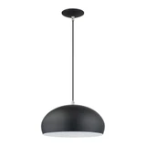 Domma 1 Light Pendant 13.5 Inch Tall and 14 Inch Wide by Livex - 51515