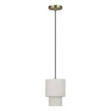 Monroe 1 Light Mini Pendant 15.5 Inch Tall and 7 Inch Wide by Livex - 51089