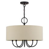 Bellingham 5 Light Pendant 18 Inch Tall and 22 Inch Wide by Livex - 58865