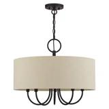 Bellingham 5 Light Pendant 18 Inch Tall and 22 Inch Wide by Livex - 58865