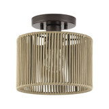 Acordia 1 Light Small Semi Flush Mount 8.25 Inch and 8.5 Inch Wide by Livex - 53141