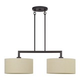 Bellingham 2 Light Large Linear Chandelier 20.75 X 14 Inch Wide by Livex - 52262